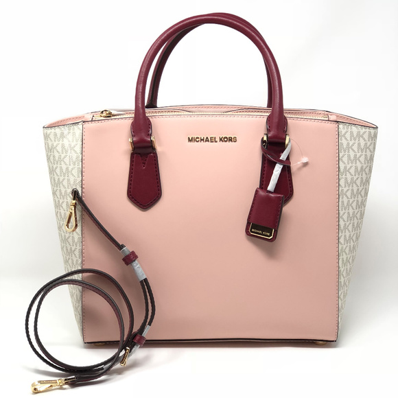 Michael Kors Handbags - Michael Kors Large Tote PastelPink Vanilla Satchel